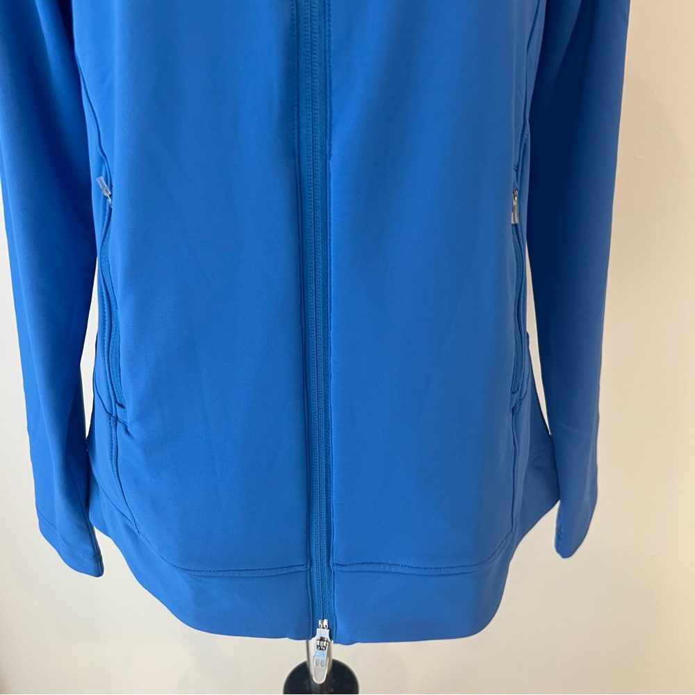 NWT Masters Golf Blue Full Zip Athletic Tech Jacket by Magnolia Lane Sz Medium - Picture 3 of 15